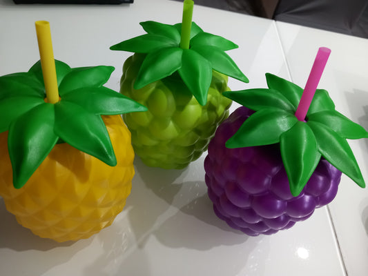 Bicchiere plastica frutta per succhi e frullati